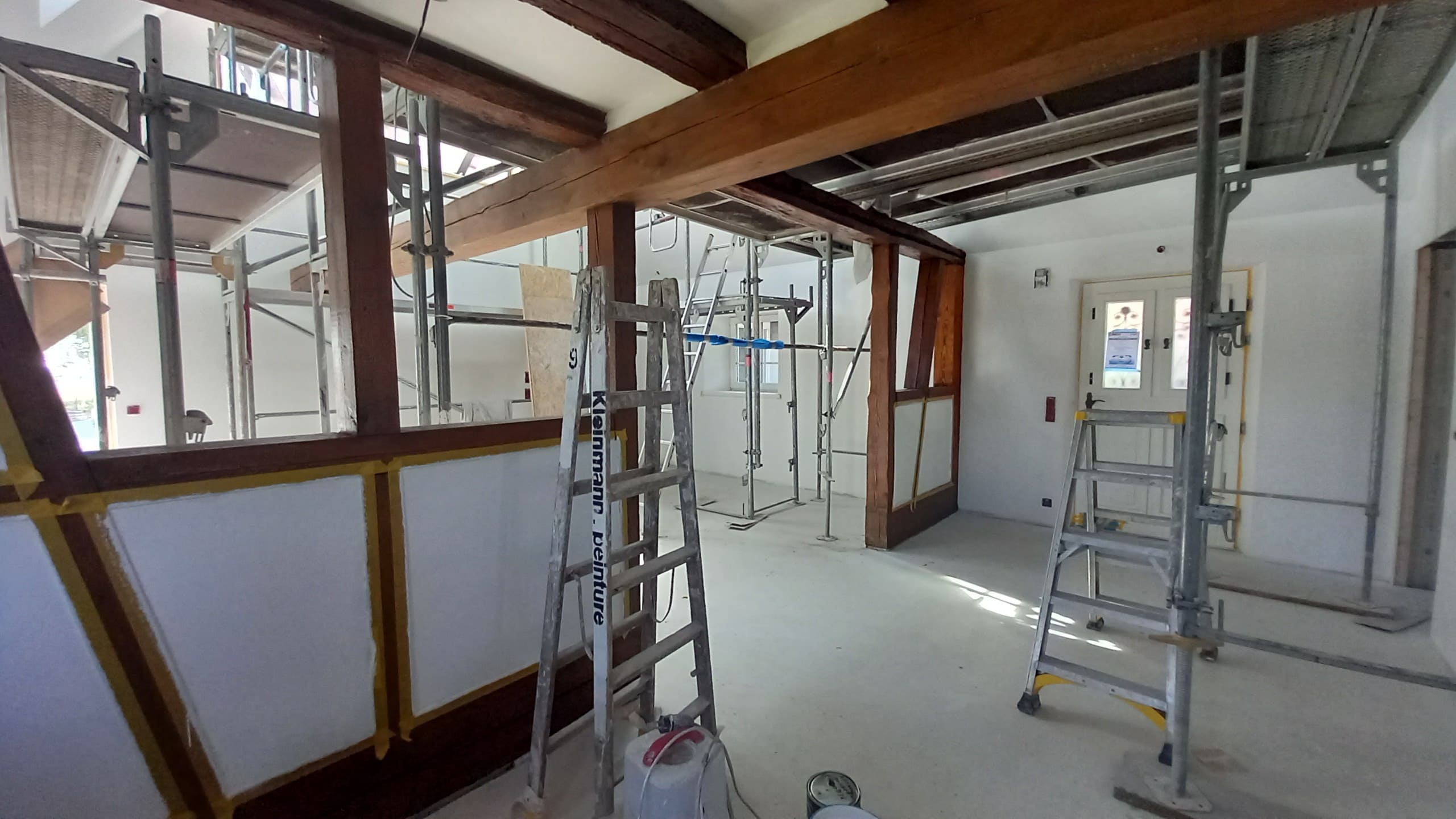 Chantier réalisation Biosphère Habitat - Sophie Melignon - Gestion de chantier en Alsace